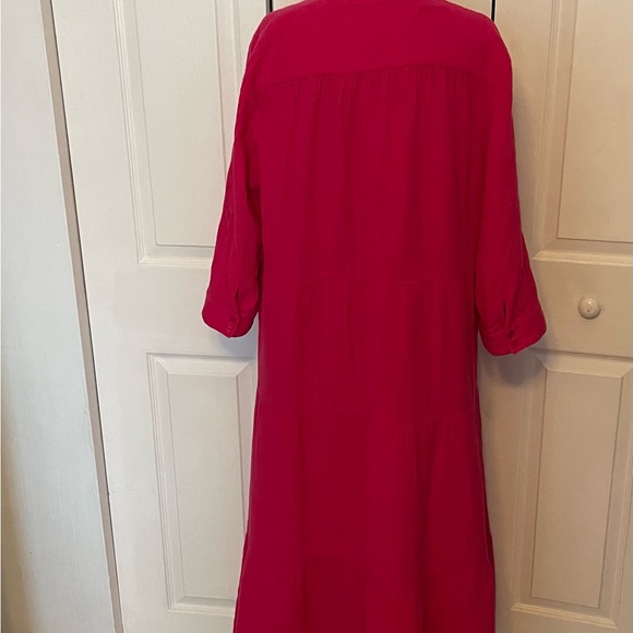 Chico’s Tiered Gauze Maxi Dress Chico’s Size 1/Medium Size 8 - Picture 2 of 3